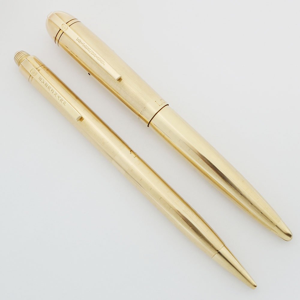 Eversharp Skyline Fountain Pen and Pencil Set - 14k Solid Gold